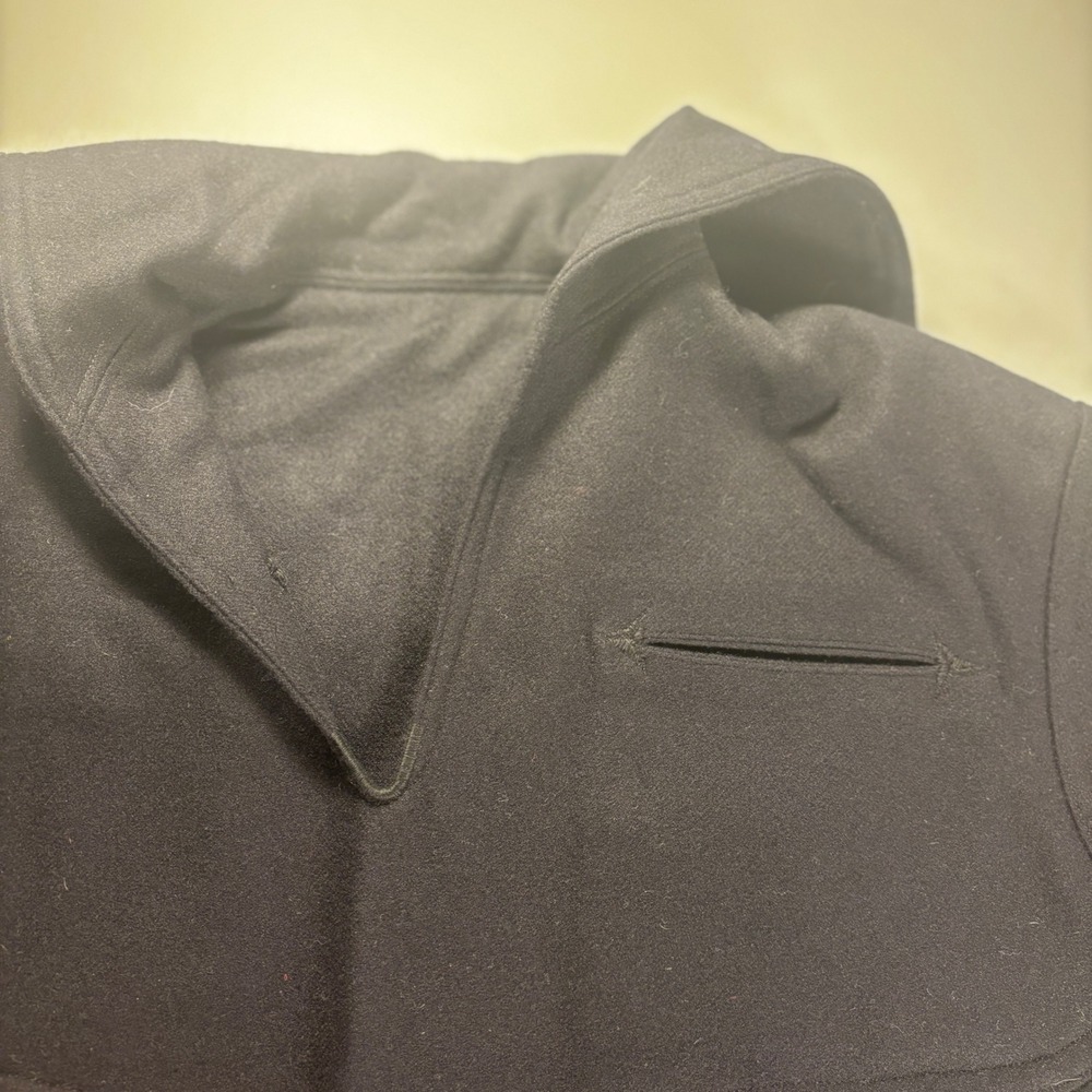 Vintage US Navy Wool Jumper Mens Size 38R Blue Undress Uniform Shirt‎ - Picture 9 of 14